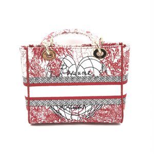 Dior  D-Lite Handbag Red Lady Christian